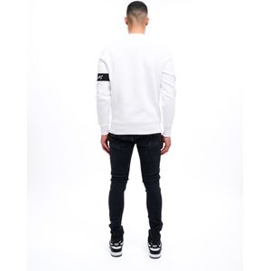 Malelions Captain Sweater 2.0 - White/Black XXL