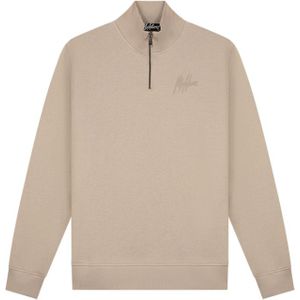 Malelions Turtle Half Zip Sweater - Beige L