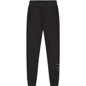 Malelions Kids Split Essentials Trackpants - Black/Dark Green