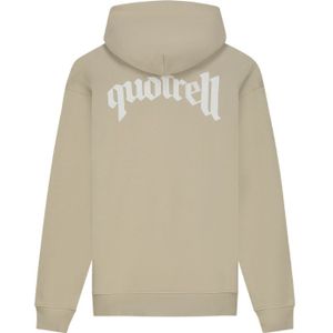 Quotrell Women Messina Hoodie - Dark Beige/White XS