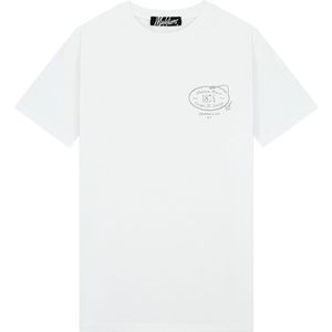 Malelions Serenity T-Shirt - White/Taupe S
