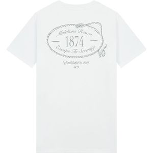 Malelions Serenity T-Shirt - White/Taupe XXL