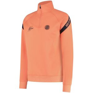 Malelions Sport Pre-Match Quarterzip - Salmon/Dark Navy