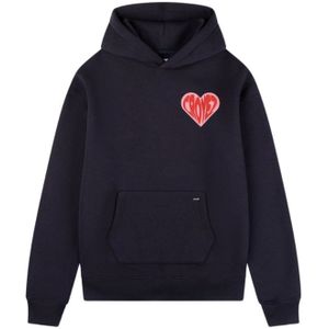 Croyez Puffed Heart Hoodie - Navy/Red M