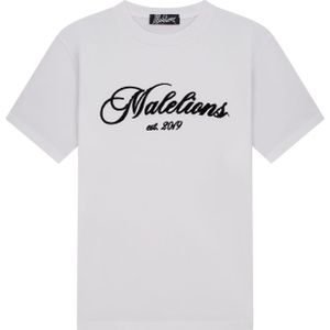 Malelions Handwritten T-Shirt - White XS