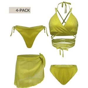 Kyana Bikini 4-Pack - Lime S