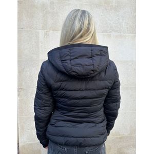 Airforce Women Hooded Padded Jacket - True Black M