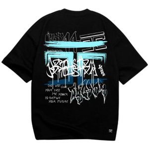 JorCustom Graffiti Oversized T-Shirt SS24 - Black L