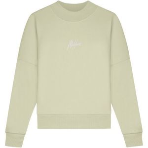 Malelions Women Brand Sweater - Dewkist Green XXS