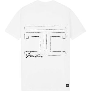 JorCustom Outline Slim Fit T-Shirt - White XS