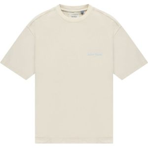 Text Me Tee - Off White/Baby Blue XL