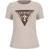 GUESS - Shirt - Sand - Kwartmouw - Slanke Pasvorm