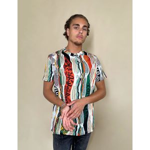 Carlo Colucci - T-Shirt - Off-White - Slim Fit - Katoen