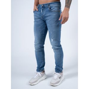 Slim-Fit Denim Jeans - Mid Blue 33