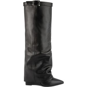 Corenne Boot - Black Leather 36