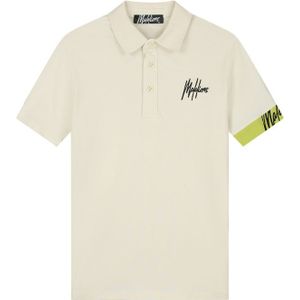 Malelions Captain Polo - Beige/Black XL