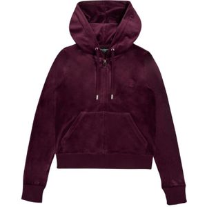 Juicy Couture - Sweatvest - Donkerrood - Fluweel/Nicky Velours