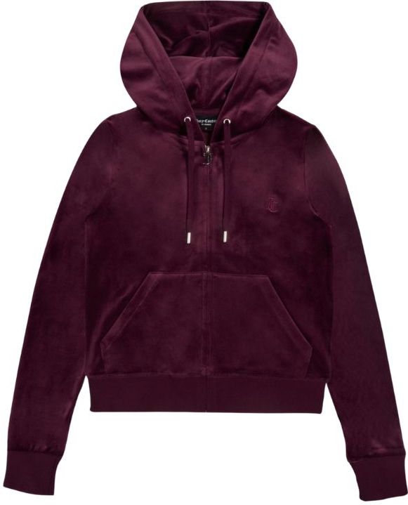 Juicy Couture - Sweatvest - Donkerrood - Fluweel/Nicky Velours