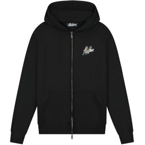 Malelions Splash Zip Hoodie - Black/Khaki XS