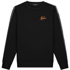 Malelions Sport React Tape Sweater - Black/Orange XL