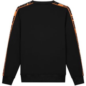 Malelions Sport React Tape Sweater - Black/Orange M