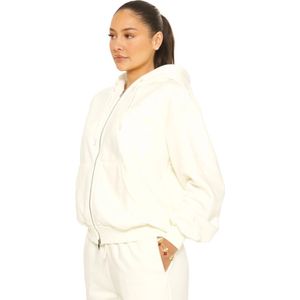 Essential Double Zipper Hoodie - Cream XS