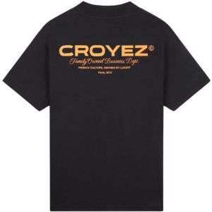 Croyez Family Owned Business T-Shirt - Black Orange