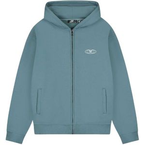 JorCustom Uncommon Fleece Zipped Hoodie - Ocean Blue XS