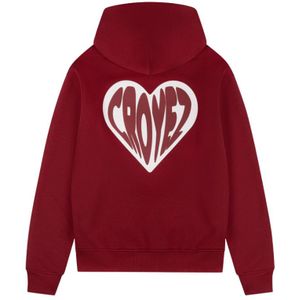 Croyez Puffed Heart Hoodie - Red XL