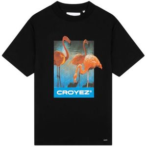 Croyez Flamingo Oasis T-Shirt - Black XL