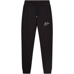 Malelions Basic Sweatpants - Black/Green XS