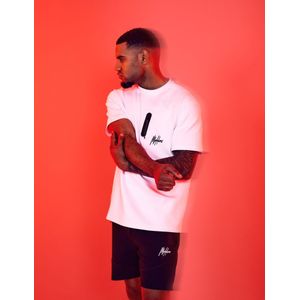 Malelions Sport Counter Oversized T-Shirt - White XXS