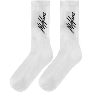 Malelions Signature Socks 2-Pack - White 39-42