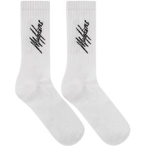 Malelions Signature Socks 2-Pack - White 39-42