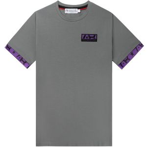 Ab Lifestyle Neon Flag Tee - Dark Grey/Purple
