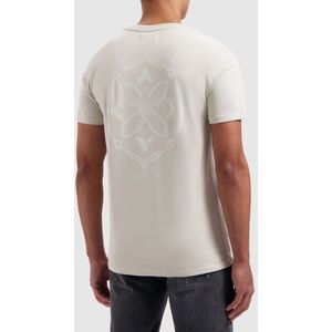 Monogram Back Print T-Shirt - Sand XXL