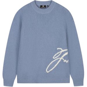 JorCustom Penned Knitwear Sweater - Blue XS