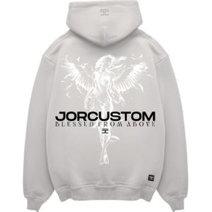 JorCustom Angel Oversized Hoodie - Light Grey XXL