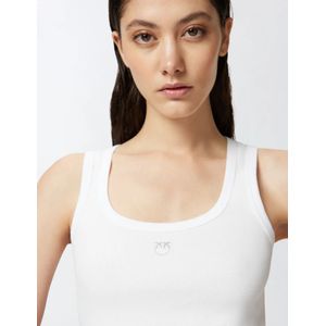 Pinko Calcolatore Tank Top - Radiant White XS