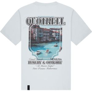 Quotrell Venezia T-Shirt - Light Blue/Black
