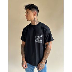 Men Contour Chain T-Shirt - Black S