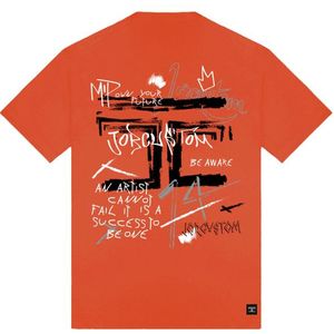 JorCustom EK2024 Artist Loose Fit T-Shirt - Orange XS