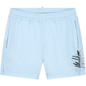 Malelions Kids Split Swim Shorts - Light Blue/Grey 128