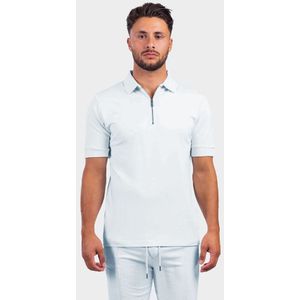 2LEGARE Rover Zip Polo - Ice Blue M