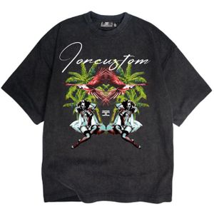 JorCustom PinUp Oversized T-Shirt SS24 - Acid Grey XS