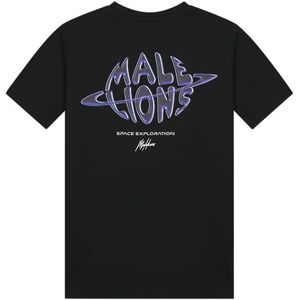 Malelions Kids Space T-Shirt - Black/Purple 116