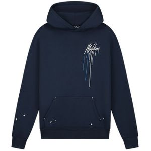 Malelions Oversized Painter Hoodie - Navy XXL