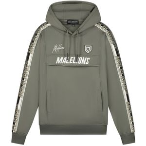 Malelions Sport Warming-Up Hoodie - Army/Off-White XL