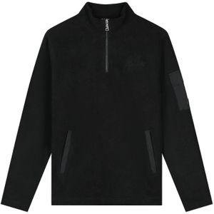 Malelions Fleece Half Zip Sweater - Black XS