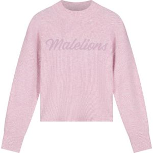 Malelions - Geborduurde Knit Sweater - Lichtroze